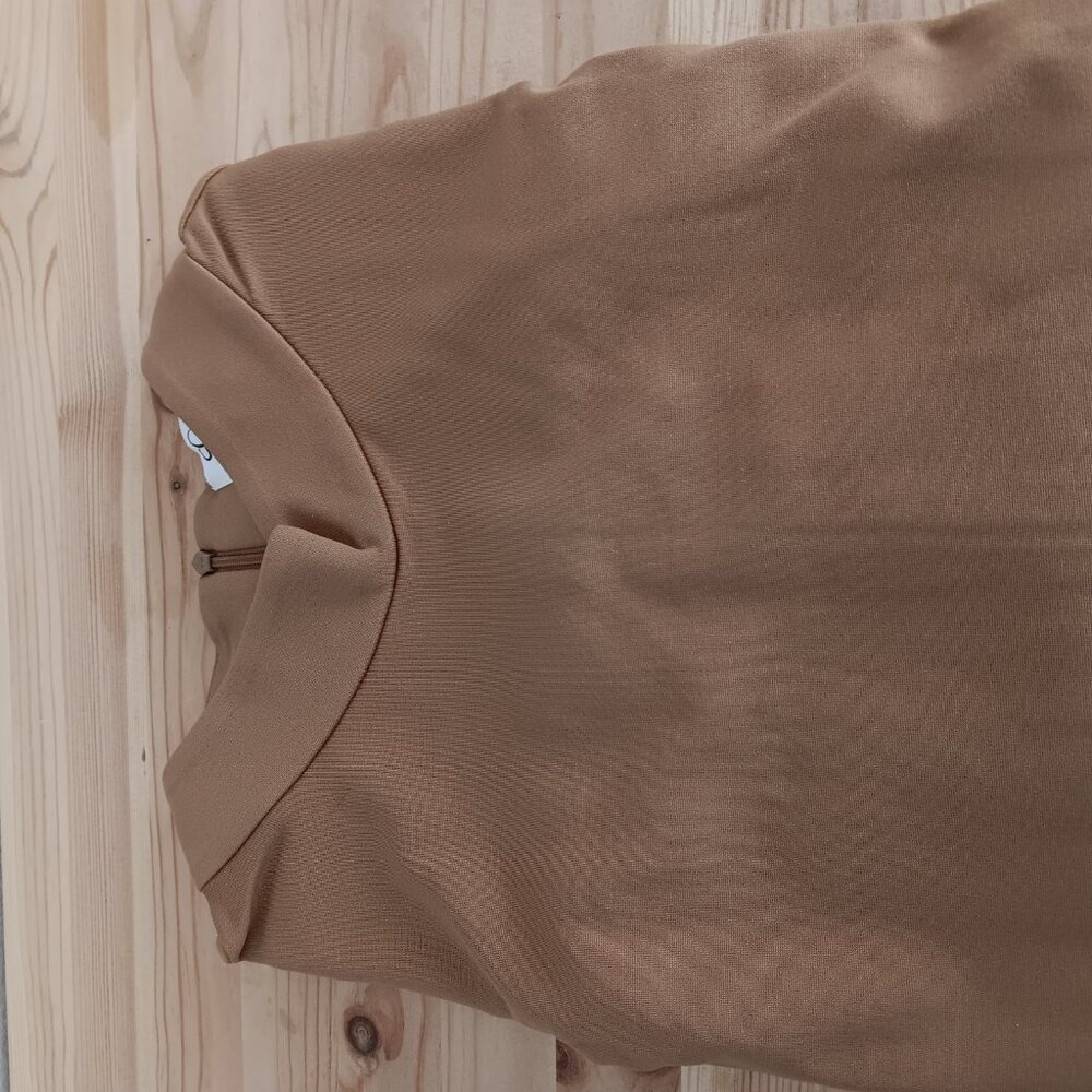 Tailored by Susan Graver Petite Ponte Mock Neck Dress ,Caramel Sz 3XP a611031 - Picture 2 of 3